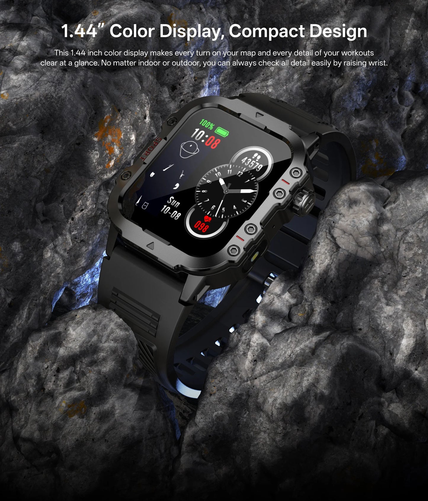 Montre Connectée Sport X1 – Appels Bluetooth & Écran HD