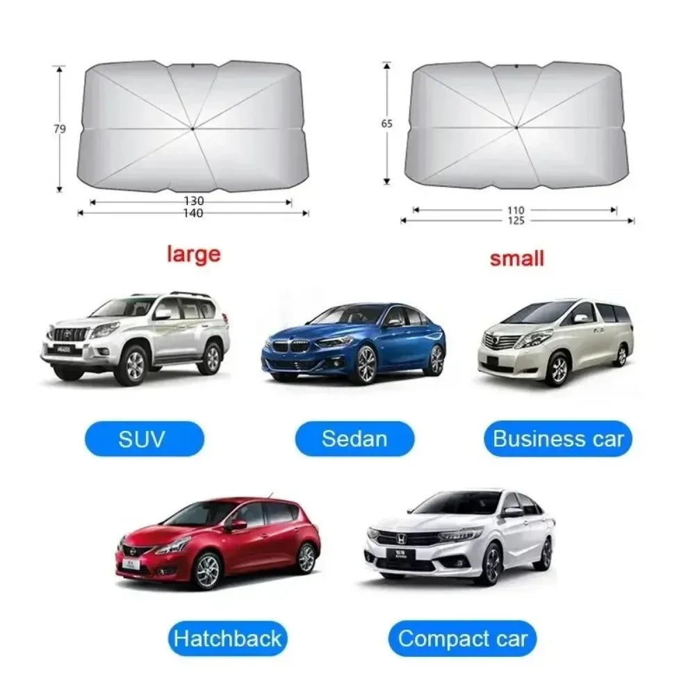Pare-soleil Voiture Pliable – Protection Anti-Chaleur à Ouverture Automatique
