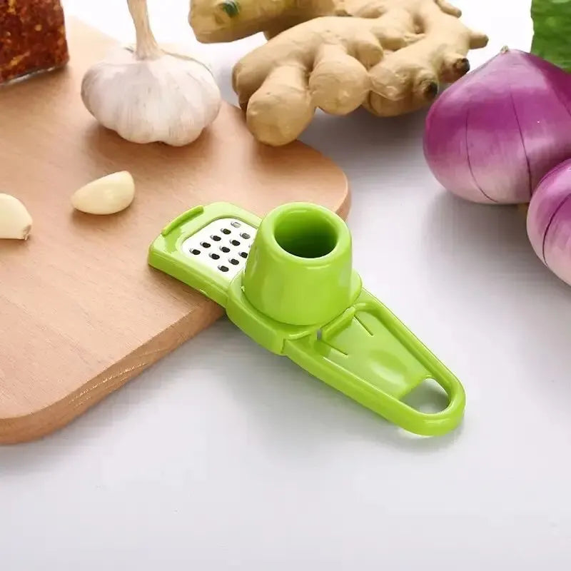 Mini Hachoir à Ail 2-en-1 – Coupe et Émince en Quelques Secondes