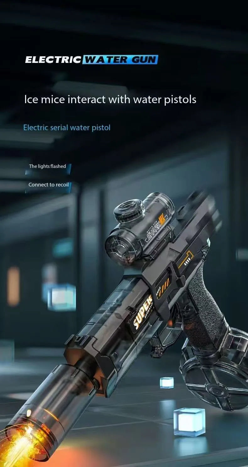 Pistolet à Eau Électrique Rechargeable – HydroBlaster™