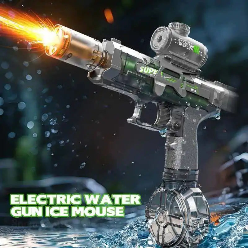 Pistolet à Eau Électrique Rechargeable – HydroBlaster™