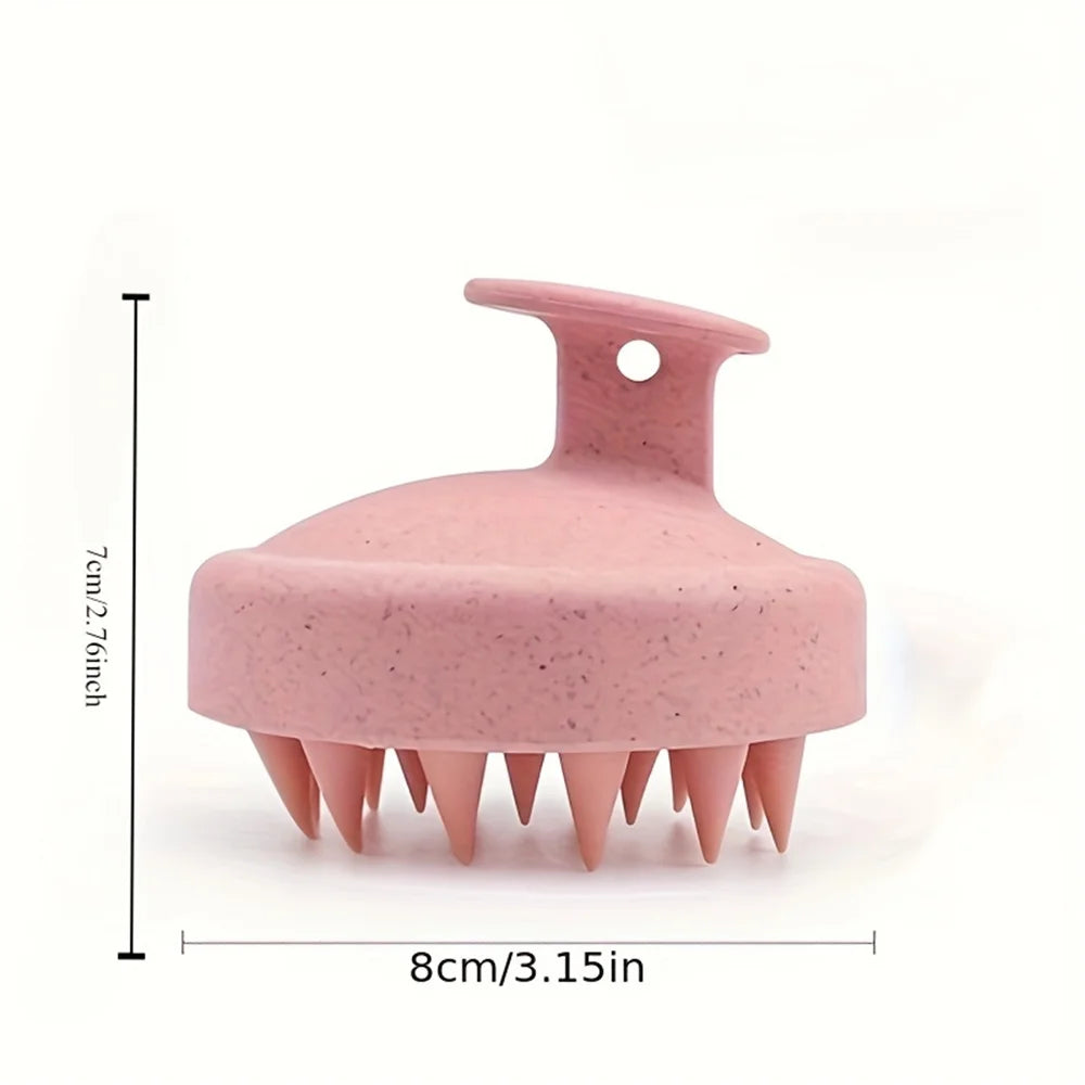 Brosse de Massage en Silicone pour Cuir Chevelu