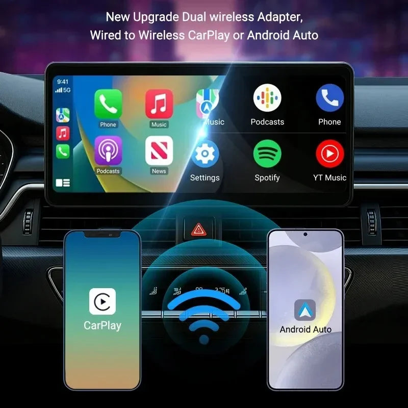 Adaptateur CarPlay & Android Auto Sans Fil 2-en-1
