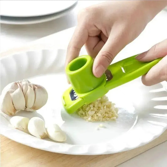 Mini Hachoir à Ail 2-en-1 – Coupe et Émince en Quelques Secondes