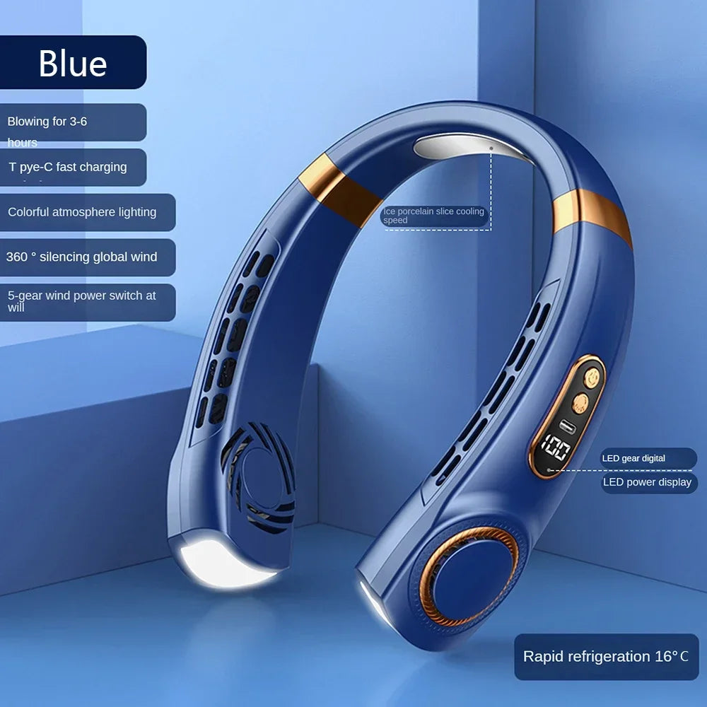 Neyrala AirNeck™ – Ventilateur de Cou Portable Rechargeable